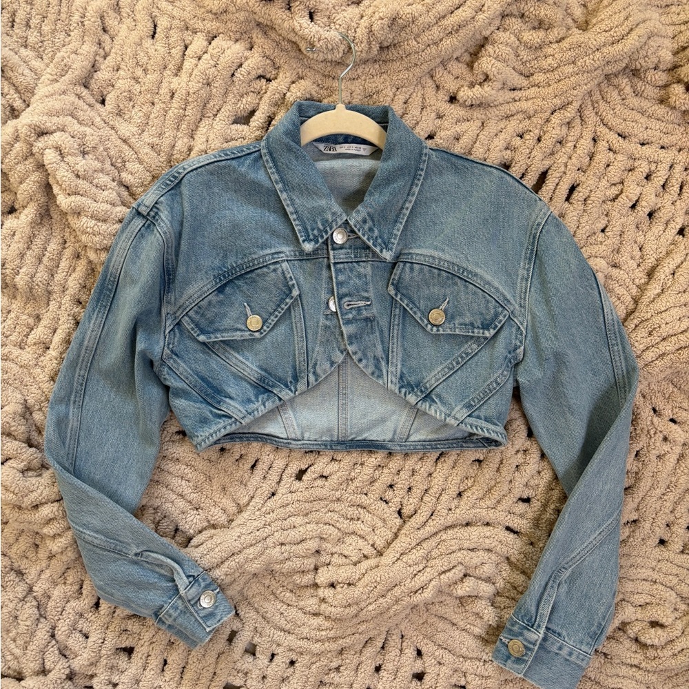Zara Crop Denim Jacket